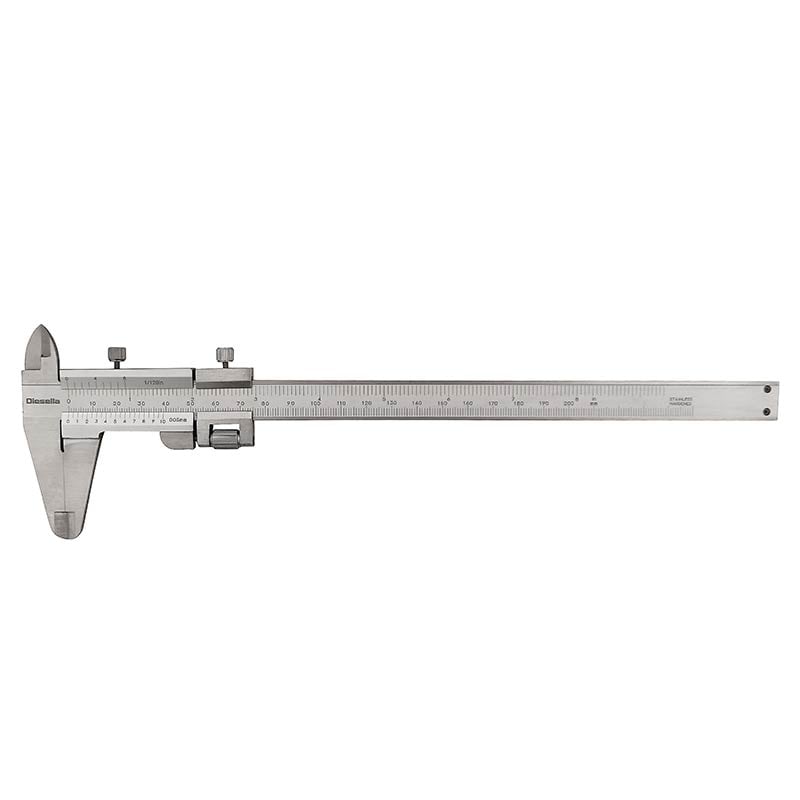 Skydelære Med Skruelås  -200x0 05 Mm Og 50 Mm Kæber