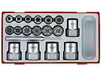 18 Dele Sæt Med Sekskantede Udtrækkere Teng Tools Ttbe18