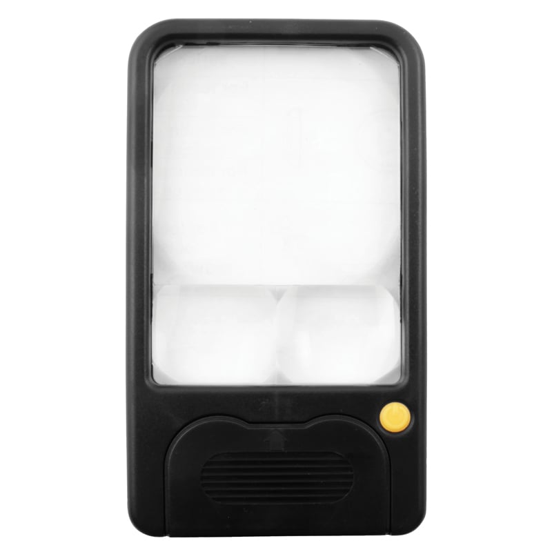 Håndlup 3x 5x 7x Forstørrelse Og Led Lyskilde  Flad Model