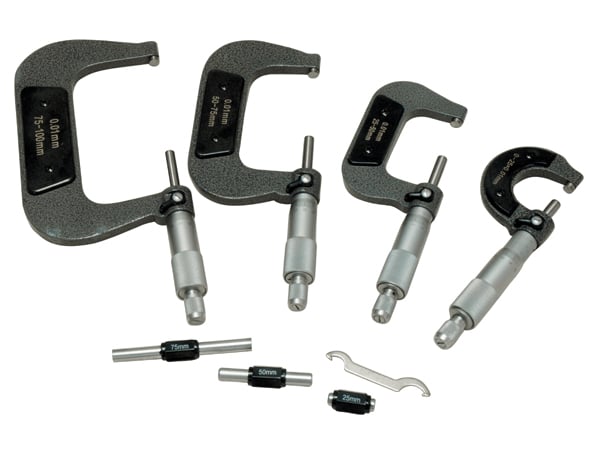 Micrometersæt Holzmann Til Udvendige Målinger   Stk