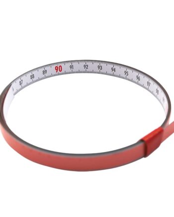 Selvklæbende Pit Båndmål   Stål 1mx10mm   -  Graduering Hvid