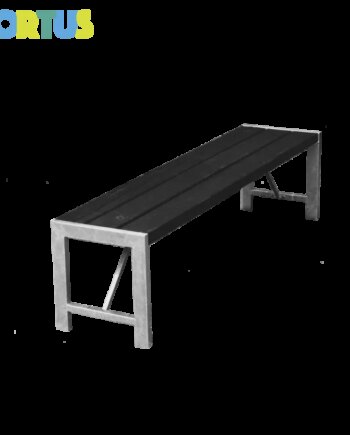 Bænk  -model Sort Grundmalet Og Galvaniseret Stel 801-094