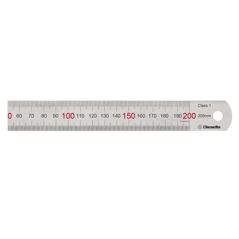Stållineal  200x19x0   Mm