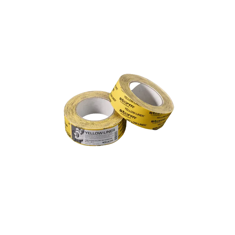 Storm Dampspærretape 50mmx25m Yellow-liner Gul