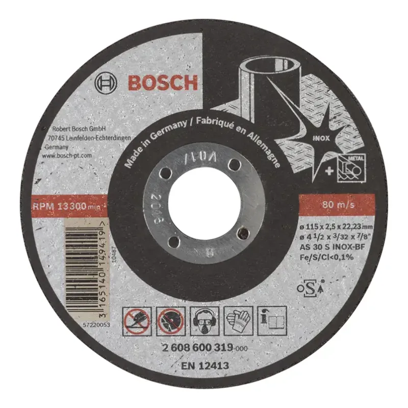 Bosch Skæreskive 115x2 Inox 2608600319
