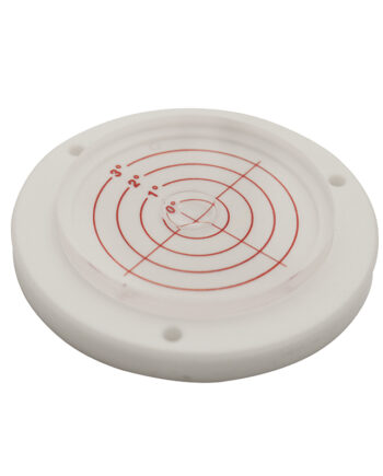 Dåselibelle ø60 Mm Med   Skruehuller Og ø34 Mm Glas  Type