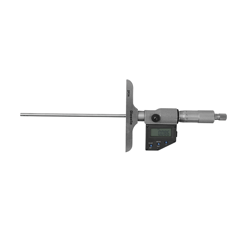 Digitalt Mikrometer Dybdemål -150 Mm Med Flad Måleflade