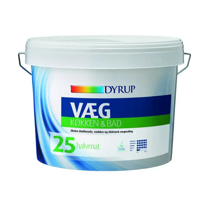 Dyrup Væg 25 Køkken Bad Hvid 00lt