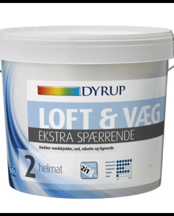 Dyrup Væg   Loft 02 Ekstra Spærrende Hvid   5lt