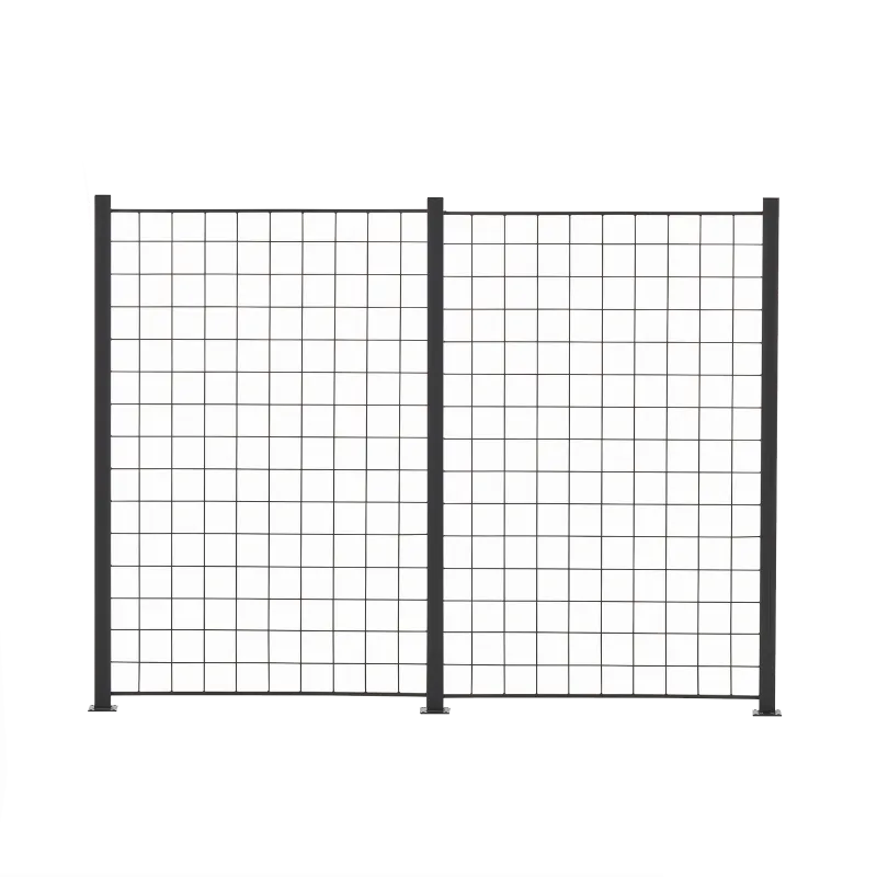Fag Espalie Sort 150x100 Cm Inkl Alu Stolper 158 Cm 116-095