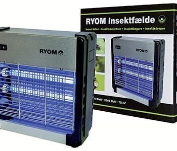 Insektfælde Ryom Plast Aluminium 2x 6w 75 M2
