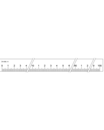 Målestav Form   500x30x6 Mm Din 866