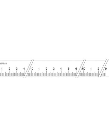 Målestav Form   500x25x5 Mm Din 866