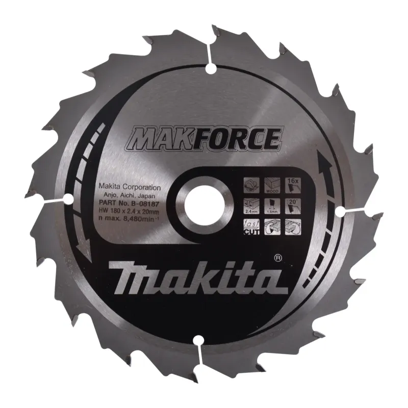 Makita Hm-klinge 180mm 16t -08187