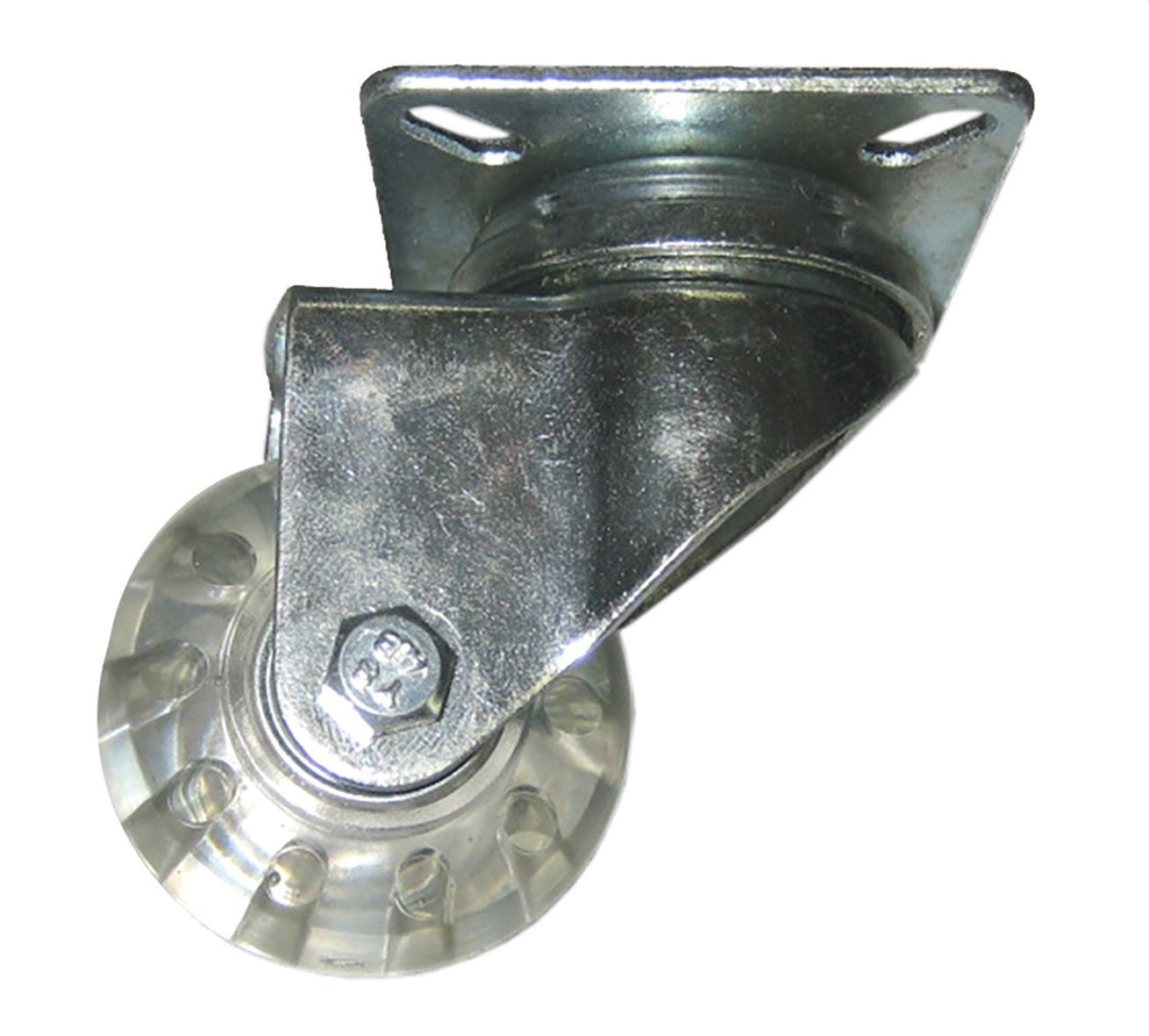Møbelhjul 48 Mm Dreje Klar Gummi