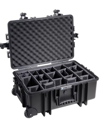 Outdoor Kuffert   Sort Med Polstret Skillevæg 535x360x225 Mm Volume 42     Model: 6700   Rpd