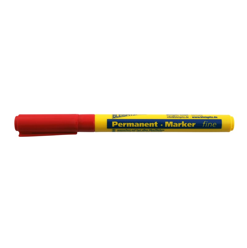 Permanent Marker Mm Rød Rund Spids Model 0754