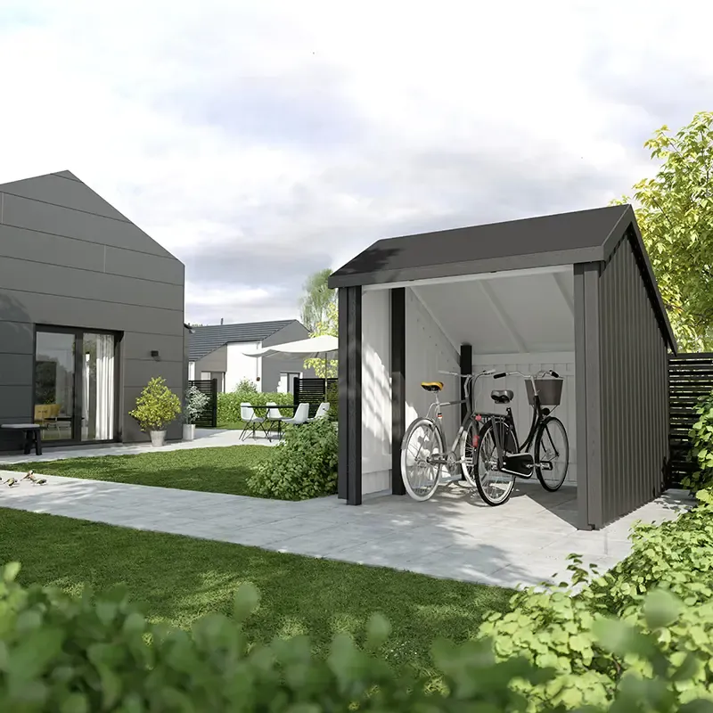 Plus Cykelskur Udv Grundmål: Bxlxh 229x248x250 Cm Ubehandlet 16756-