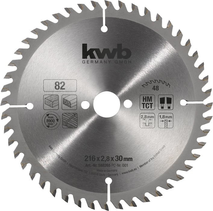 Rundsavsklinge 210   30  Mm 64 Tænder