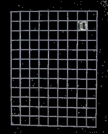 Tillægsfag Hortus Rio-net Espalier Galvaniseret 90   150 Cm Inkl  Beslag Inkl    Sortmalet Stolpe 240 Cm 106-519