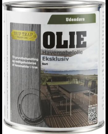 Trip Trap Havemøbelolie Ekskl  Sort   75lt