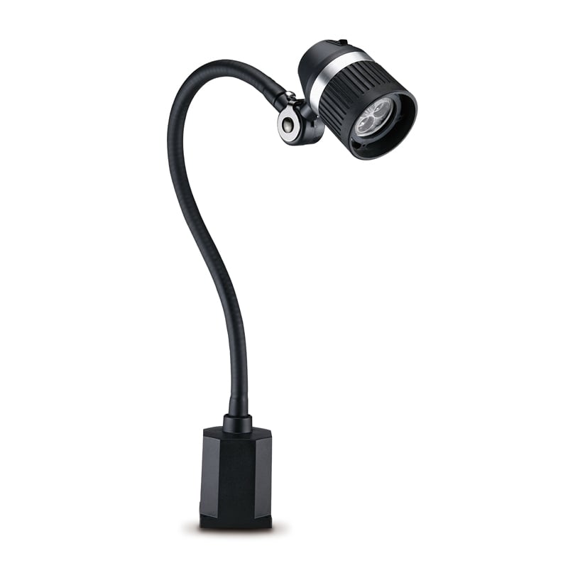 Wrkpro Led Maskinlys Quot Delta Quot Med 455 Mm Flex Arm Ac Dc 24v
