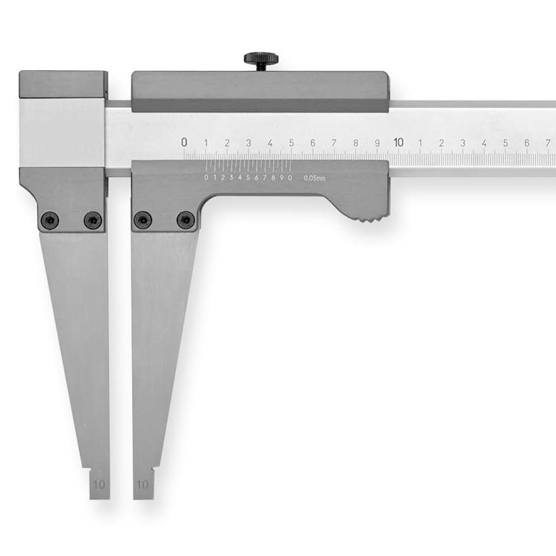 Aluminium Værkstedsskydelære 2000x0 05 Mm  400 Mm Kæbe