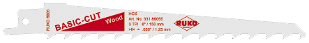 Bajonetsavkl Træ 150mm 3tpi Pk