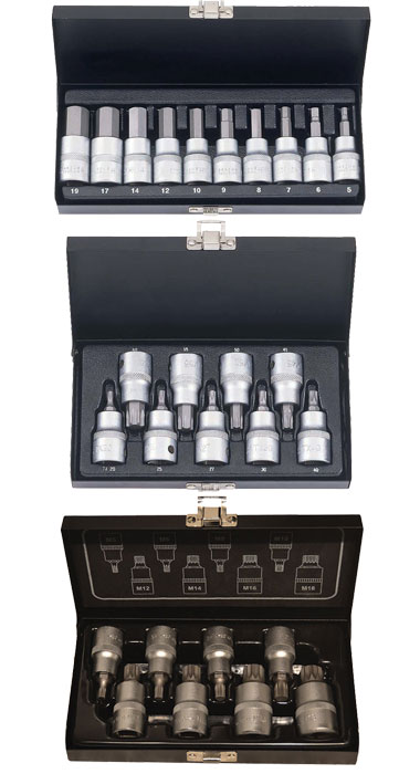 Bato Kombi Pakke Stifttopsæt -19mm Quot Stifttopsæt Torx 20-60 Quot Stifttopsæt Xzn -18 Quot 27 Dele