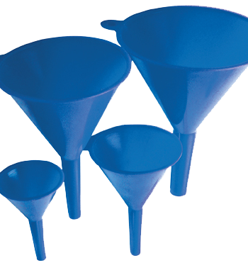 Bgs Tragte Blå Plast ø50-75-100-125mm  Sæt   Dele