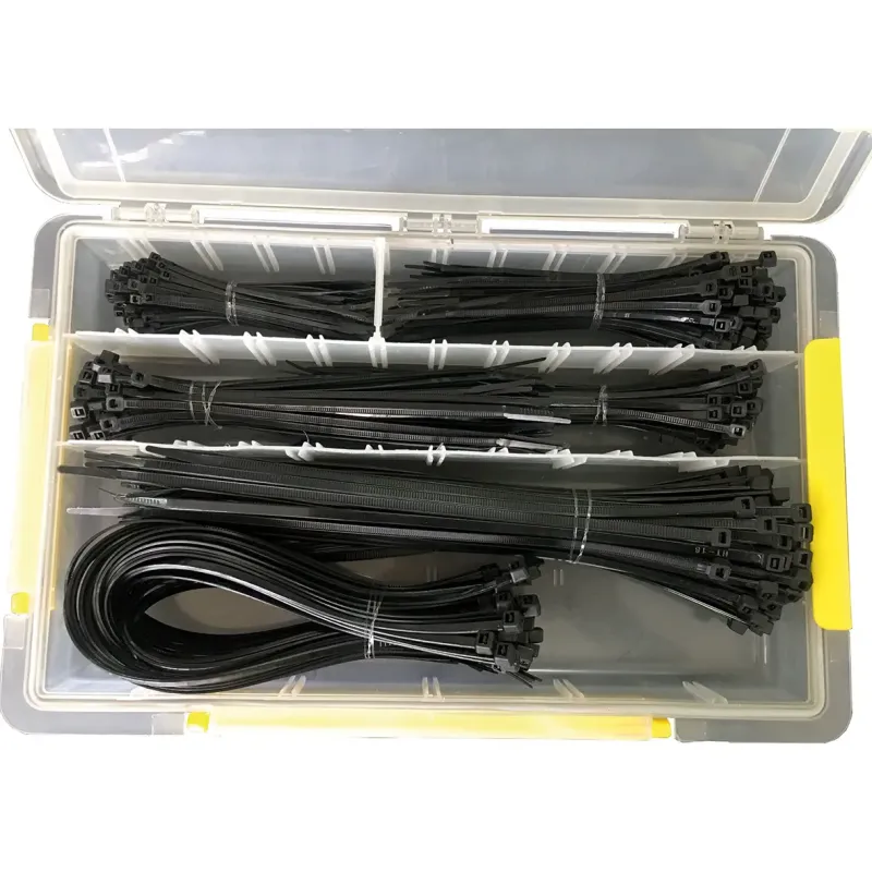 Blue Electric Kabelbinder Sæt 450 Stk Plastbox Sort 1940897