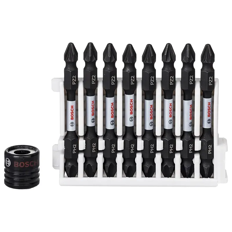 Bosch Bitssæt Impact Magn Ph2 Pz2 65mm 8stk 2608522334