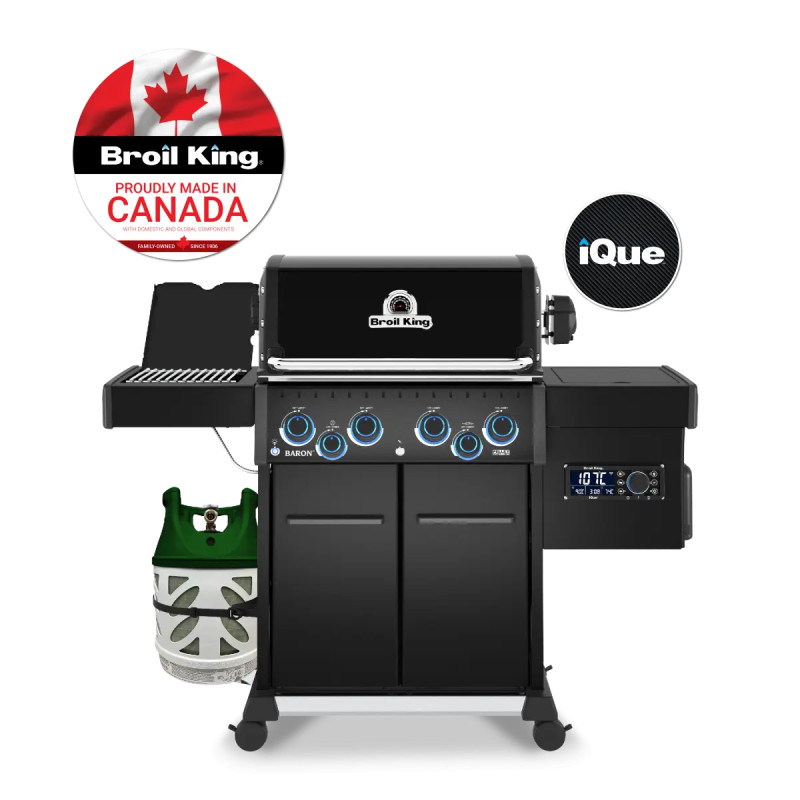 Broil King Baronâ 490 Irp Pellet-ready-series Shadow Gasgrill Og Træpillegril