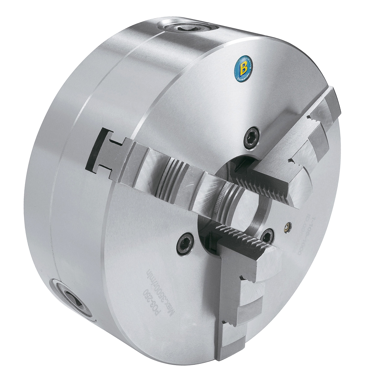 Centrerpatron  -bakket P03 ø100 Mm Stål Din 6350
