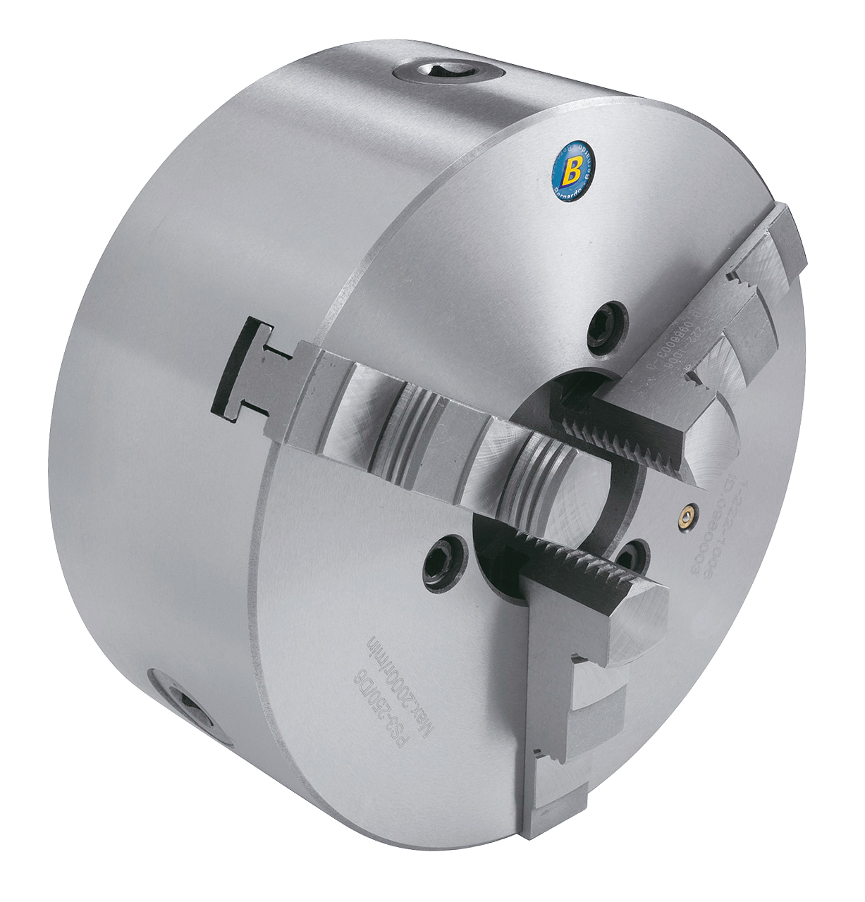 Centrerpatron  -bakket Ps-  D5 ø200 Mm Støbejern Din 55029