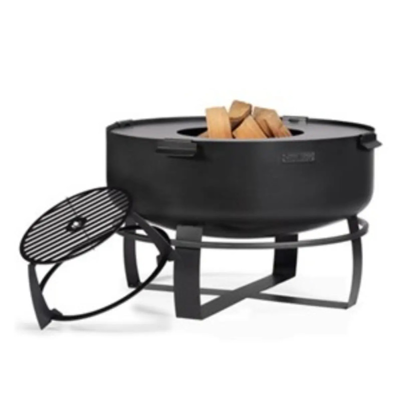 Cook King Vikingâ 80 Cm Havebålfad Med Grillplade Og Høj Grillrist