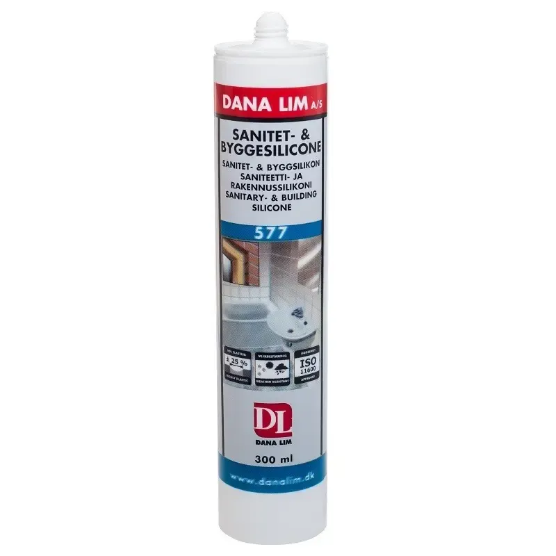 Dana Sanitets-   Byggesilicone 577 Sort 300ml
