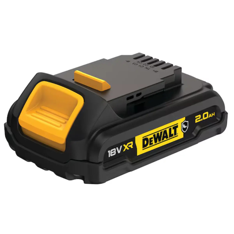 Dewalt 18v Xr 2ah Batteri Med Gummibelægning Gfn Dcb183g-xj