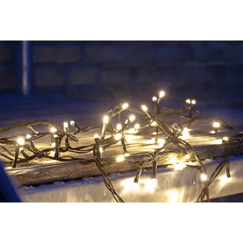 Dga Lyskæde 160led 230v Sort 1590cm