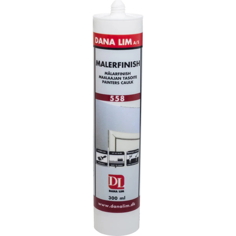 Dl Malerfinish 558 Hvid 300ml 47310