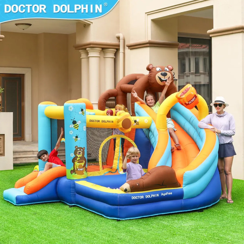 Doctor Dolphin Honey Bear Hoppeborg Inkl 450 Watt Blæser 72069b