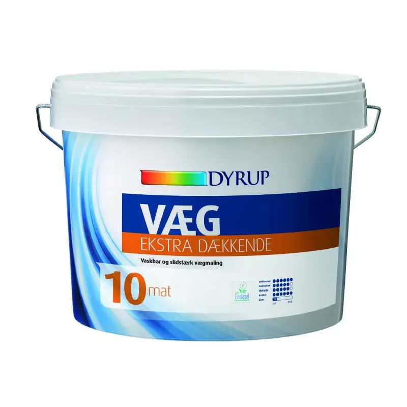 Dyrup Væg 10 Ekstra Dækkende Hvid   00lt