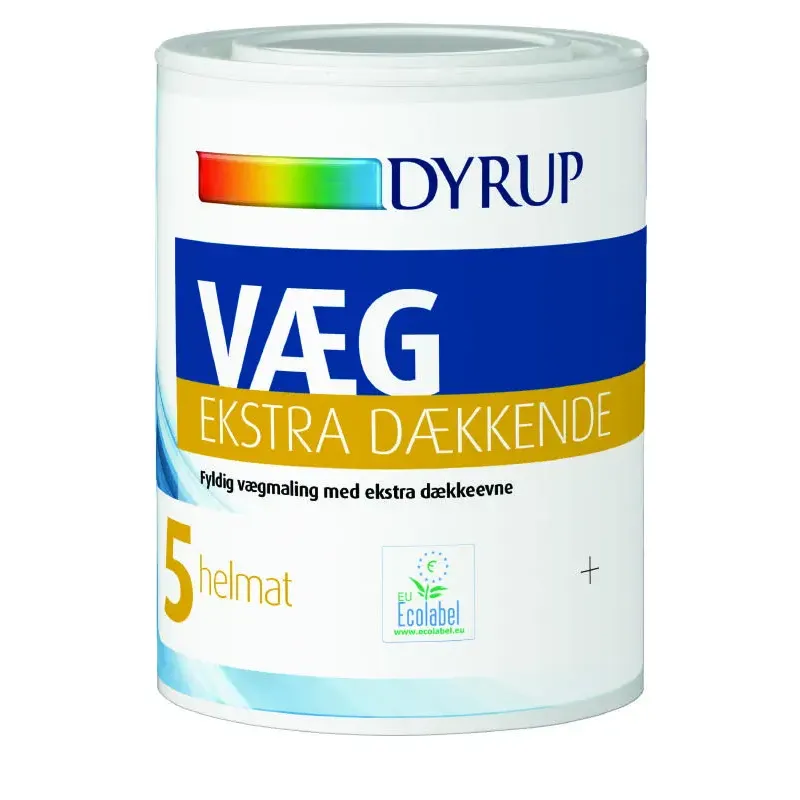 Dyrup Væg 05 Ekstra Dækkende Hvid   75lt
