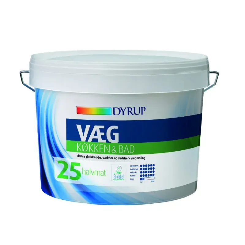 Dyrup Væg 25 Køkken   Bad Hvid   25lt