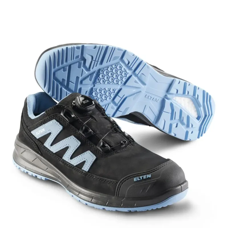 Elten Marten Xxsports Pro Boaâ Black-blue Low Sikkerhedssko Stål Tåværn Fiber Sømværn