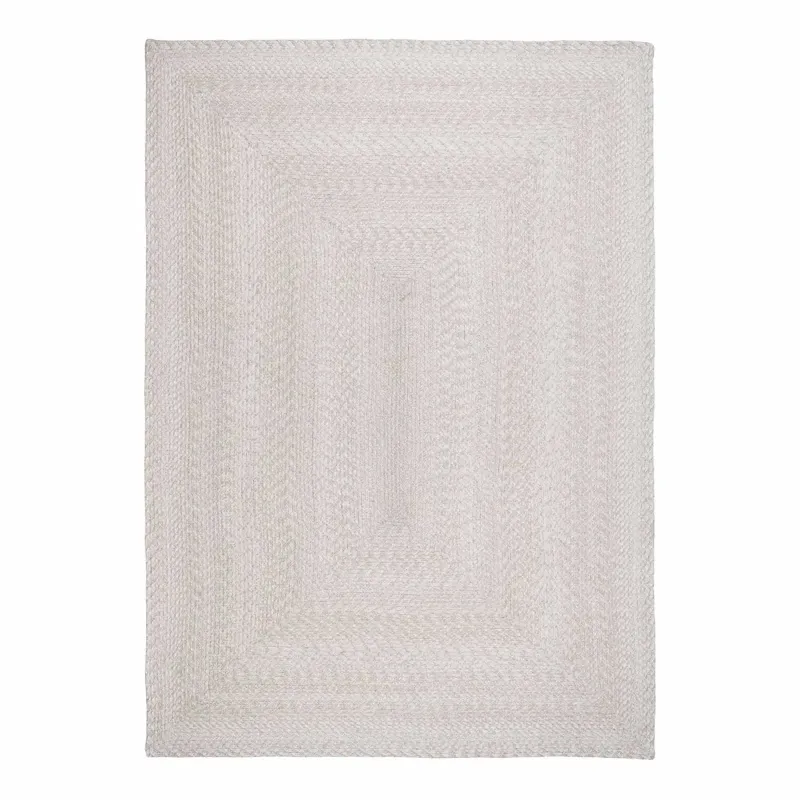 Flettet Tæppe Sand Lavet Af 100 Genanvendt Plastik 200x300 Cm 3981315