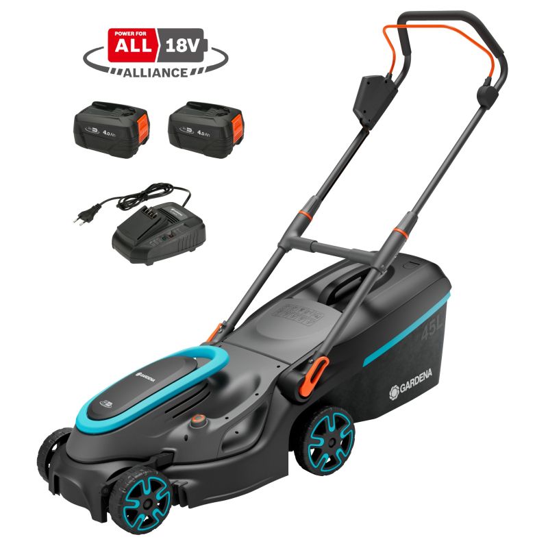 Gardena Batteridrevet Plæneklipper Powermax 37 36v Sæt 14638-20