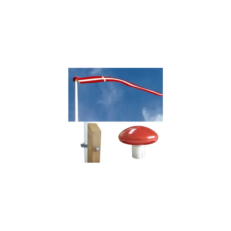 Glasfiberflagstang    Olieret Egestøtte Og Beslag 12 Meter
