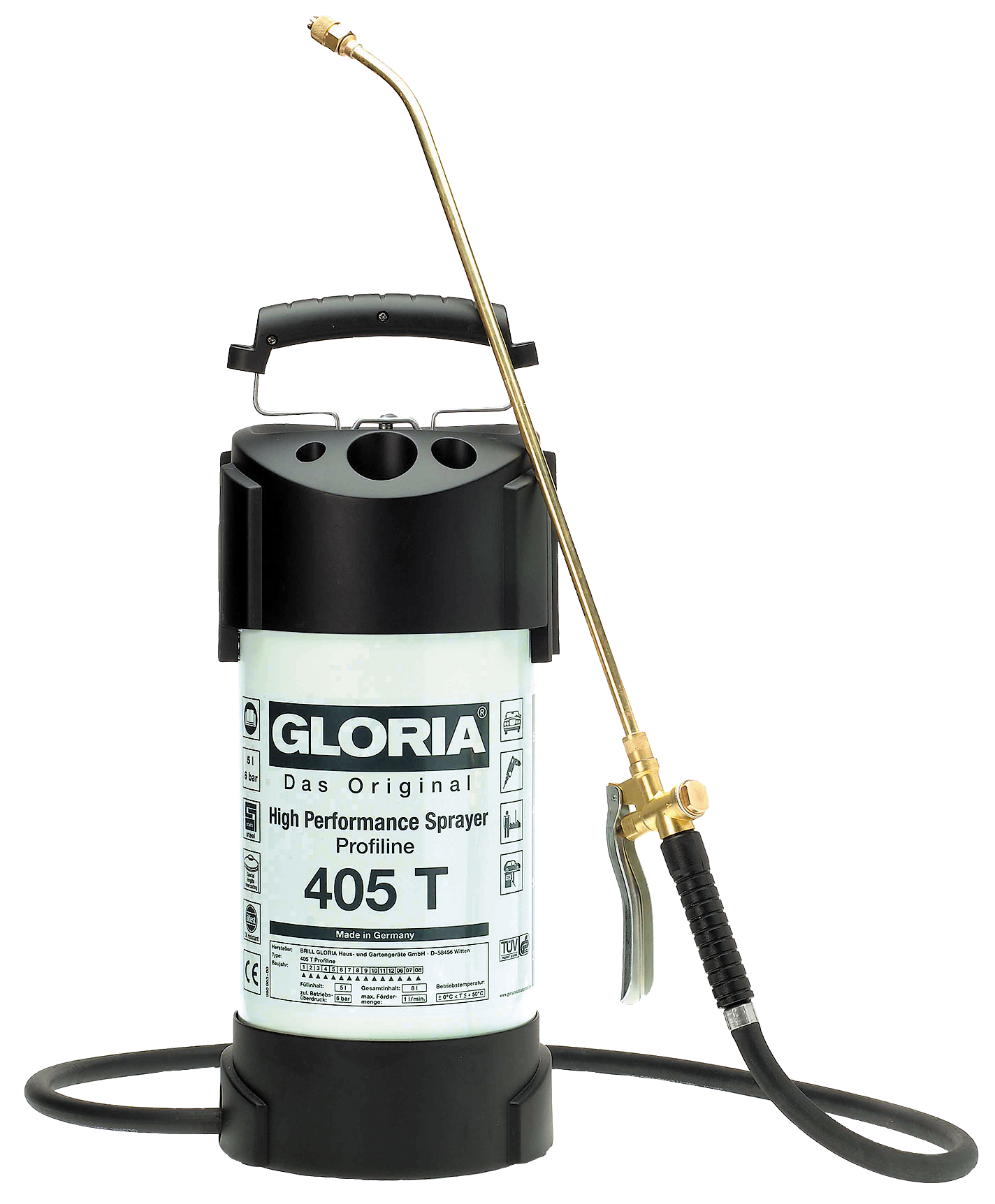 Gloria Tryksprøjte Metal 405t Ltr