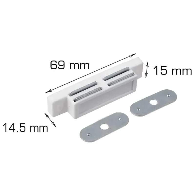 Home It Magnetlås 69   15   14   Mm Elforsinket Plast   Stk